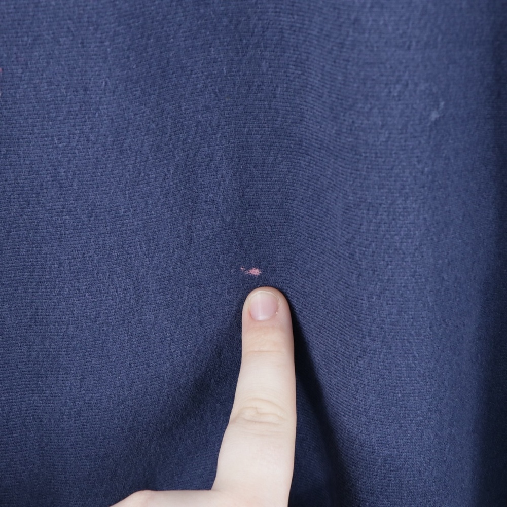 Vintage 90s University of Michigan Sweatshirt Blue - Picture 4 of 9